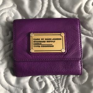Marc by Marc Jacobs Violet Leather trifold Wallet